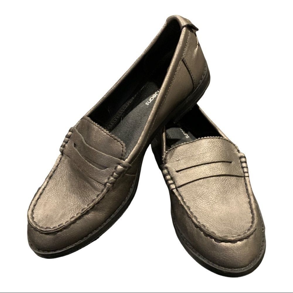 Calvin Klein Jeans Women’s Loafers Bronze Sabira Penny Loafers Size 7
